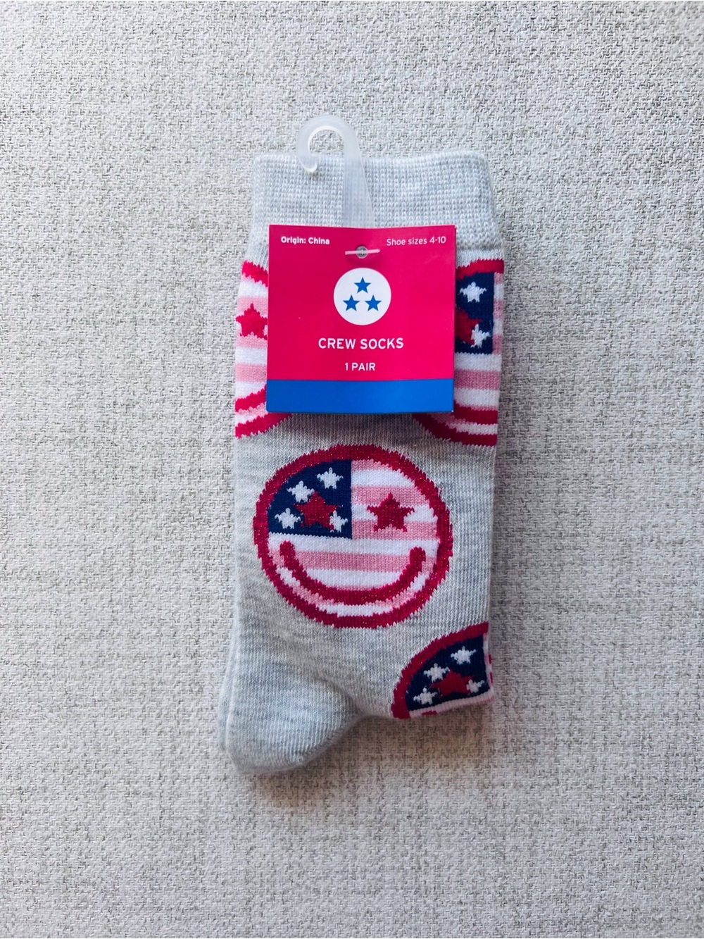 Target Patriotic Smile Crew Socks